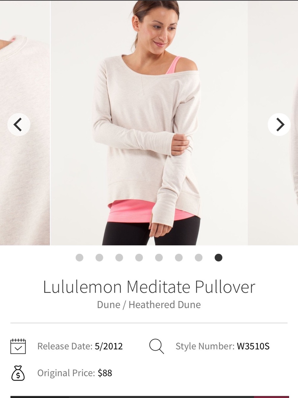 lululemon athletica Meditate pullover sweatshirt